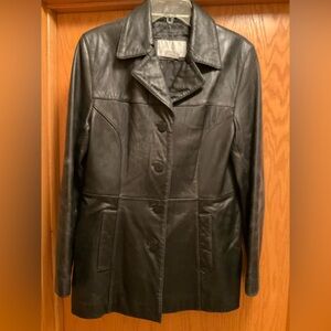 Nine West Black Leather Jacket
